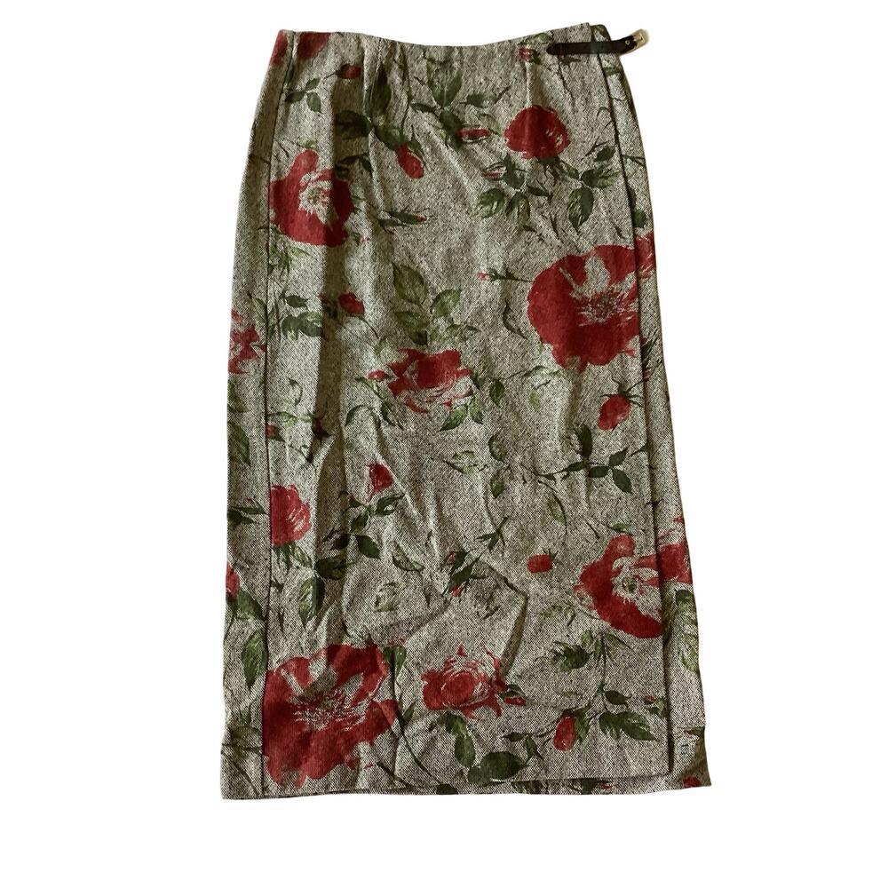Nouveaux Floral Tapestry Wrap Skirt